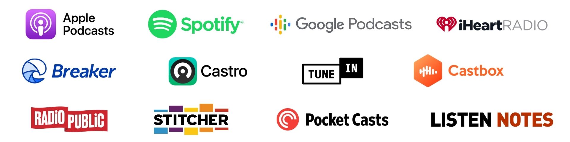 Podcast Apps Logos